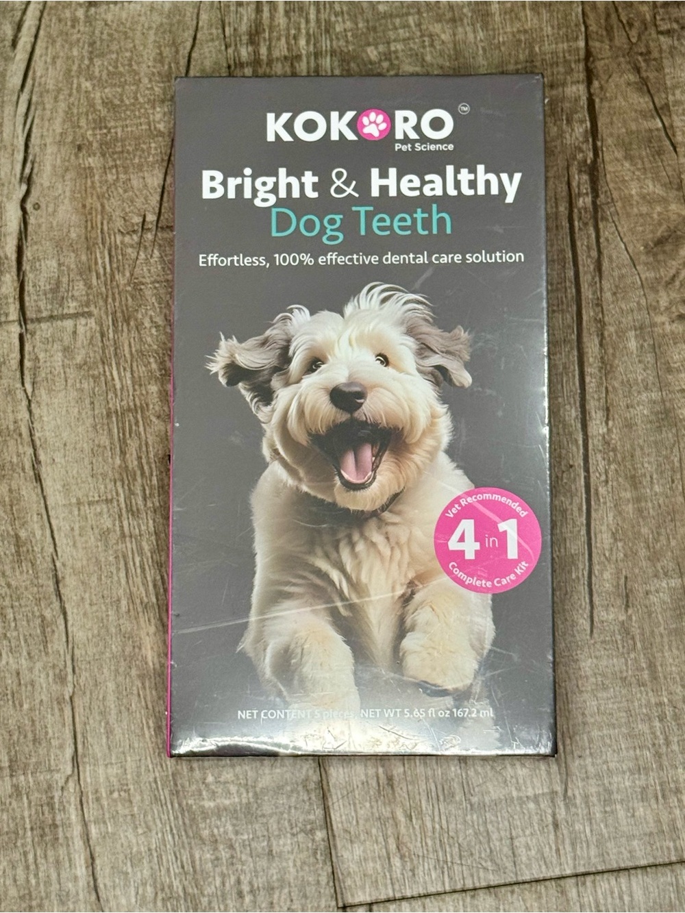 Kokoro Dog Teeth Cleaning Kit 5 Piece Dental Care‎ Set Unopened Pet Oral Care